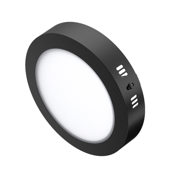 Panel LED Aplicar 12W-Circular Ø17-1080Lm-6000K NEGRO - Image 3