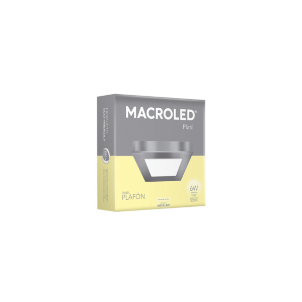 Panel LED Aplicar  6W-Cuadrado-12x12-510Lm-3000K            PLATIL - Image 3