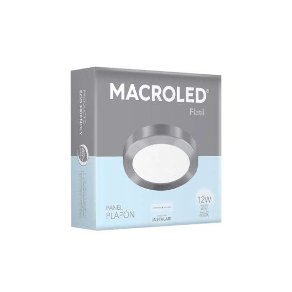 Panel LED Aplicar 12W-Cuadrado-17x17-1080Lm-6000K         PLATIL - Image 4