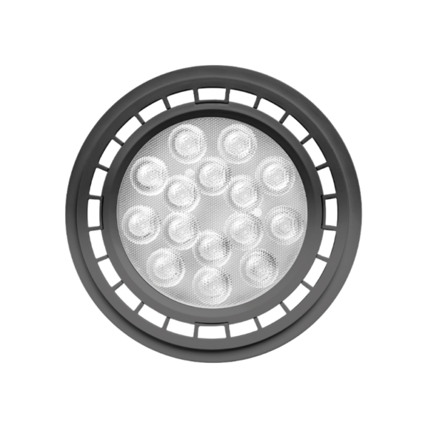 LED-AR 111-GU10 - POT 15 W (25°)- Calido -1050Lm-30.000HS 3000k PVC GRIS - Image 3