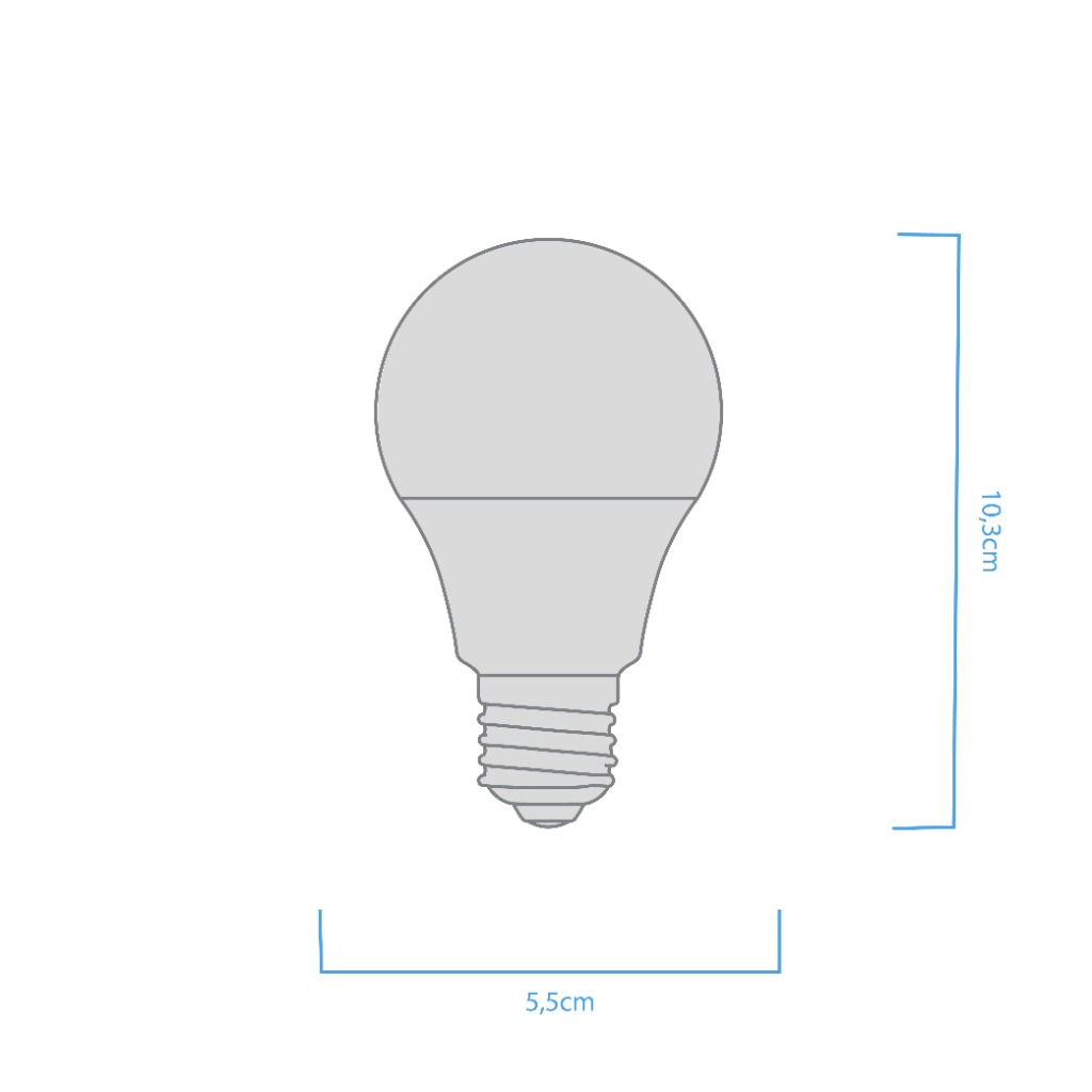 LED-E-27 BULBO - A60-LAMPARA  7w Fria  220°- 600Lm- 25,000HS - Image 3
