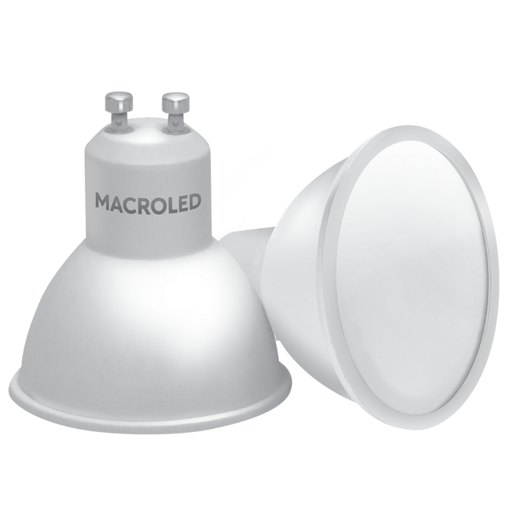 LED-Dicroica PVC -GU10 5w- 120º Bco Calido