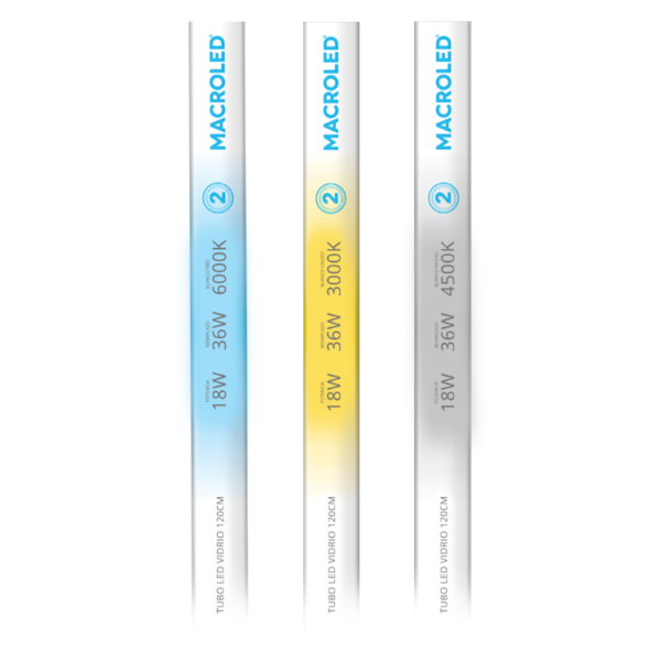 LED-TUBO LED 18w- VIDRIO -1650 Lumenes -FRIO-25.000hs 6000K - Image 2