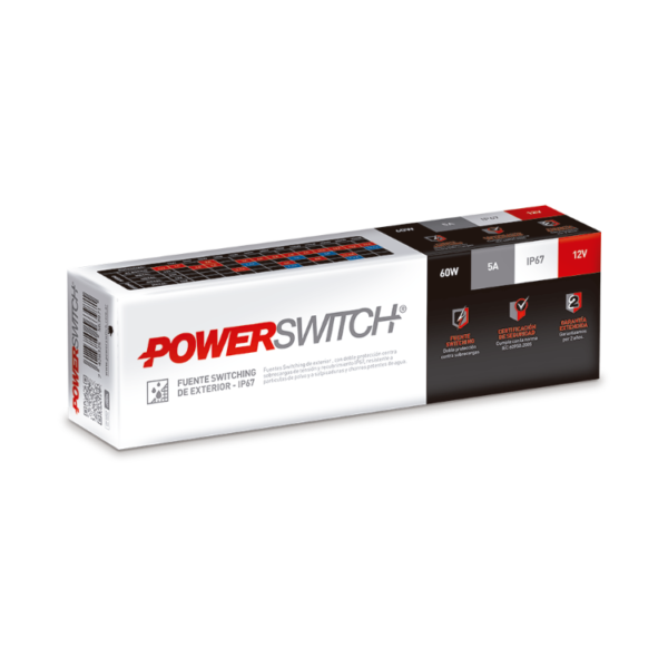 Fuente SWITCHING ESTANCA IP65 12v   5A - Image 2