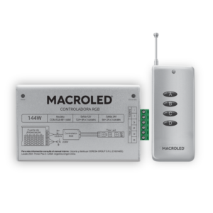 Led-CONTROLAD RGB REMOTO RADIO FRECUENCIA - 12-24v -12 A- Hasta 10 metros