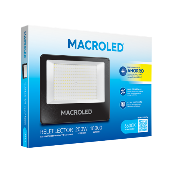 Proyector ECO LED 200w-18000Lm-110º 3000K-IP65-IK04 - Image 2