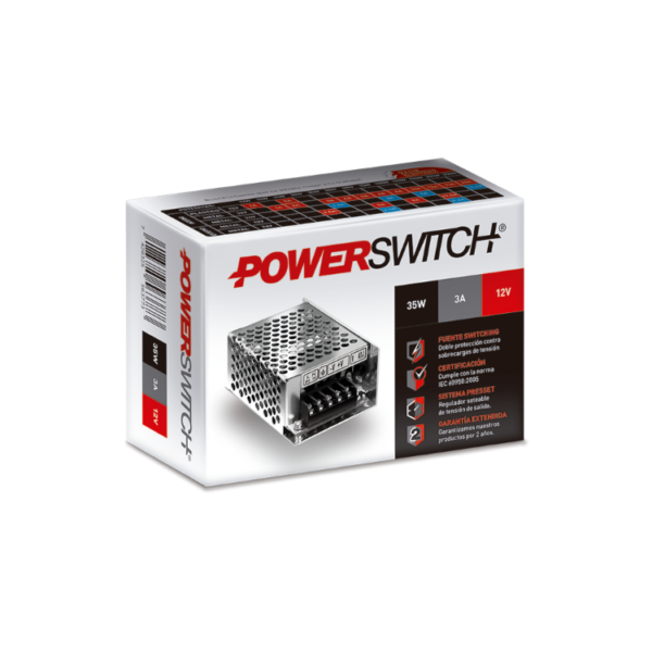 Fuente SWITCHING Metal   12v   3A - 35w - Image 2