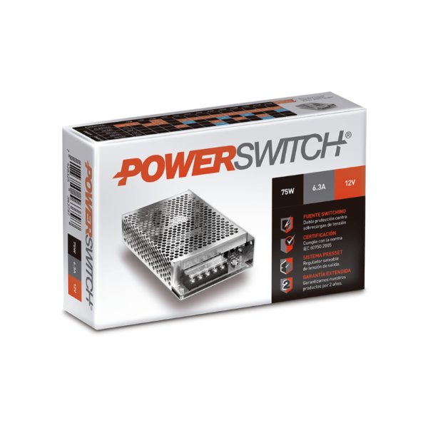 Fuente SWITCHING Metal   12v   6A - 75W - Image 2