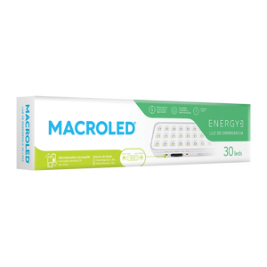 Luz de Emergencia -30 LEDS Recargable con Bateria Litio - Autonomia 8 HS BLANCO FRIO 6500K - Image 2