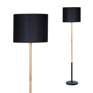 Lampara Pie-TOKIO-E27-Pant-Ng-Madera